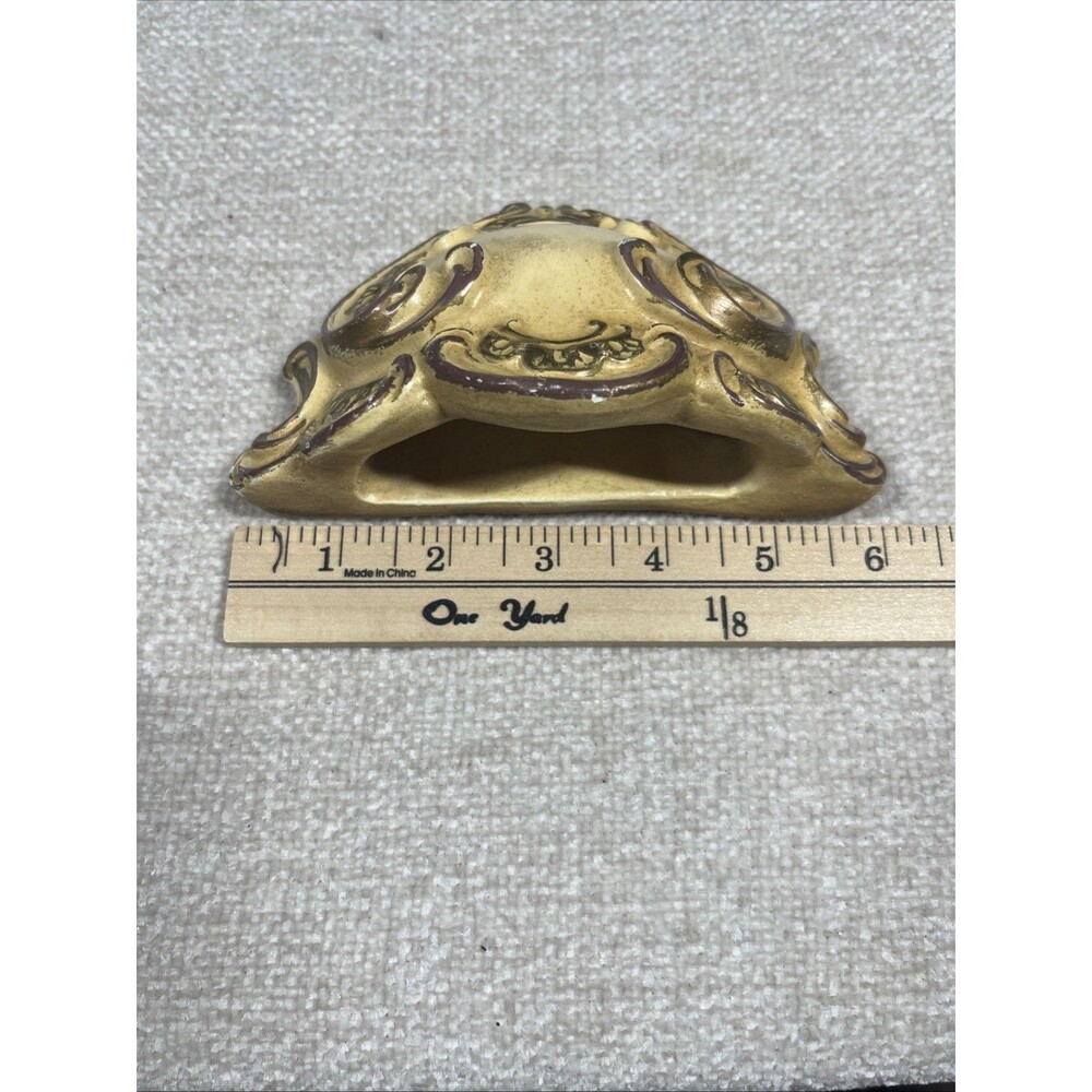 Vintage Mid Century Chalkware Wall Pocket Faux Lavabo Fountain Planter Sconce - Picture 10 of 14